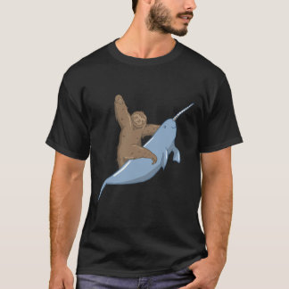 Camiseta Narwahl Unicorn Beluga Tusk Whale Fish Sloth Regal
