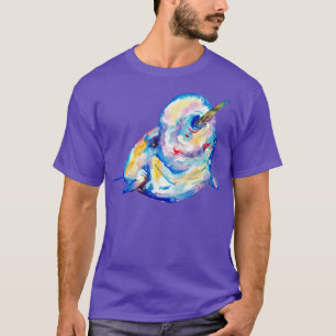 Camiseta Narwhal acuarela pintura arte de impresión animal 