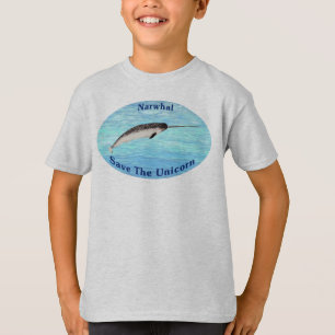 Camiseta Narwhal - ahorre el unicornio