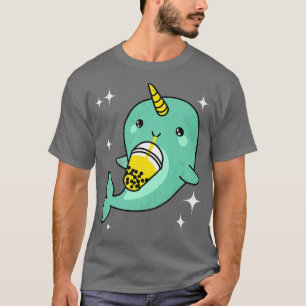 Camiseta Narwhal Boba Bubble Tea Lover Anime Niños regalos