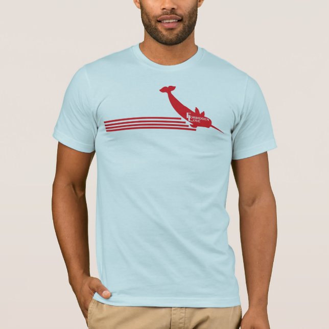 Camiseta Narwhal con alas amor prohibido (Anverso)