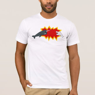 Camiseta Narwhal contra tiburón
