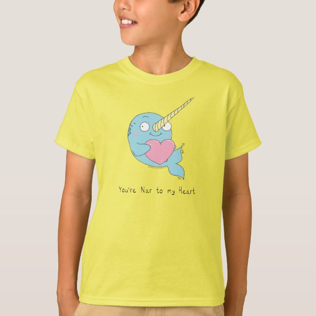 Camiseta Narwhal Cute Kids Personalizado (Anverso)
