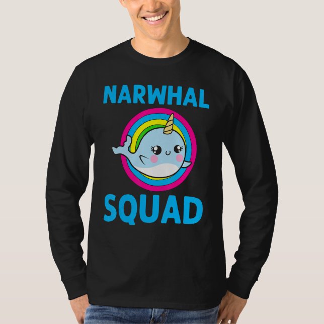 Camiseta Narwhal De Guay Para Hombres Mujeres Arcoiris Tusk (Anverso)