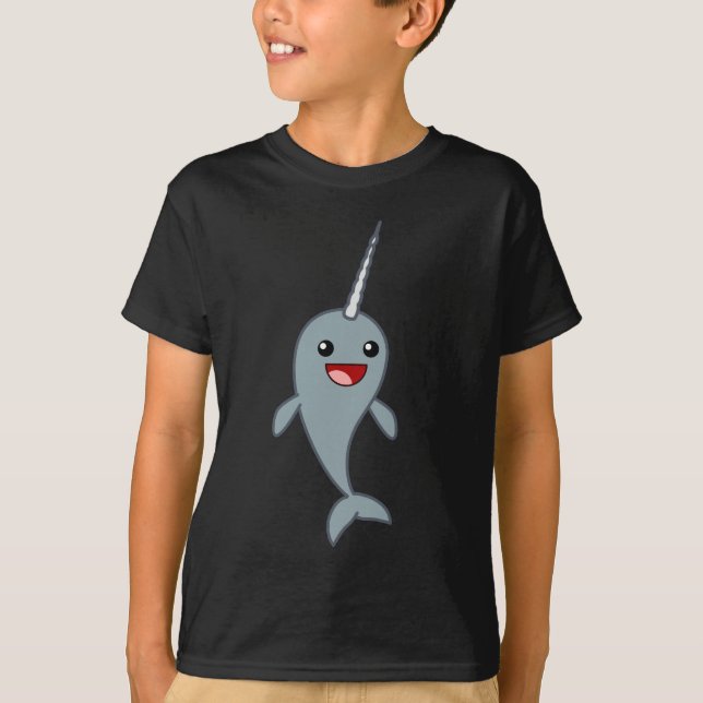 Camiseta Narwhal feliz (Anverso)