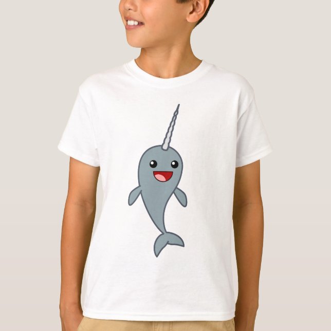 Camiseta Narwhal feliz (Anverso)