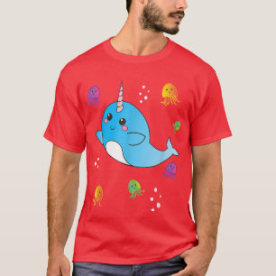 Camiseta Narwhal Jelly Fish Unique Unicorn Sea PJ Jellyfis