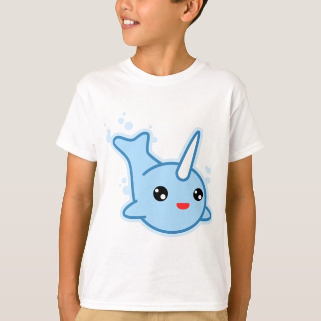 Camiseta Narwhal Kawaii (Anverso)