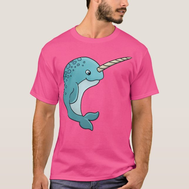 Camiseta Narwhal lindo con cuerno (Anverso)