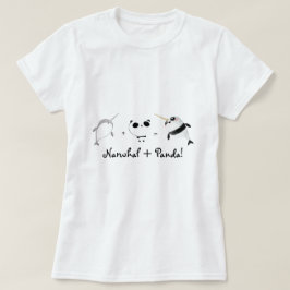 Camiseta ¡Narwhal más panda!
