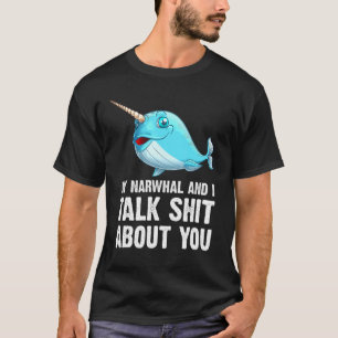 Camiseta Narwhal Para Hombres Mujeres Mar Océano De Ballena