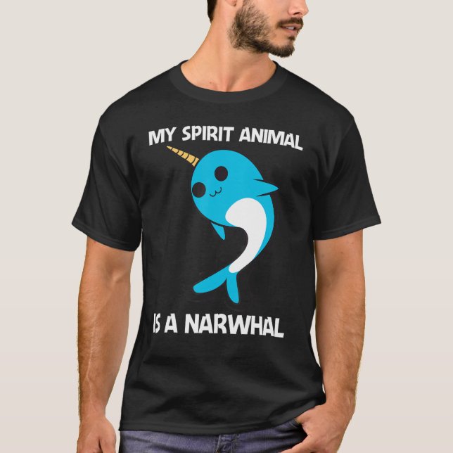 Camiseta Narwhal Para Hombres Mujeres Narwhale Narwhal Tusk (Anverso)
