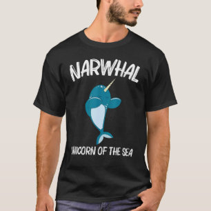 Camiseta Narwhal Para Hombres Mujeres Pescado De Unicornio