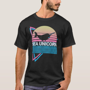 Camiseta Narwhal Retro Sea Unicorn
