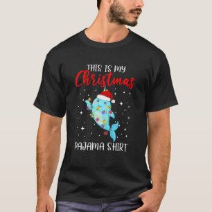 Camiseta Narwhal Santa Claus Navidades Este Es Mi Navidad