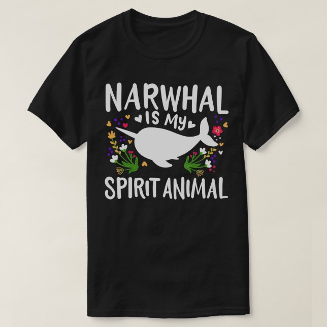 Camiseta Narwhal Spirit Animal  (Diseño del anverso)