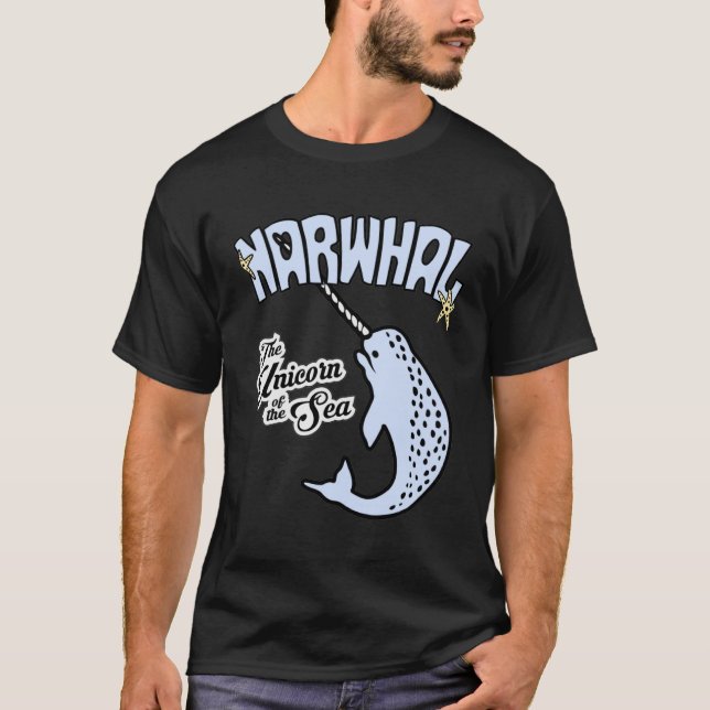 CAMISETA NARWHAL UNICORN DEL MAR (Anverso)