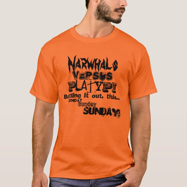 Camiseta Narwhal V.S Platypus (Anverso)