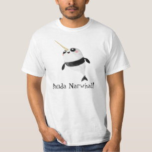 Camiseta Narwhal y panda en uno