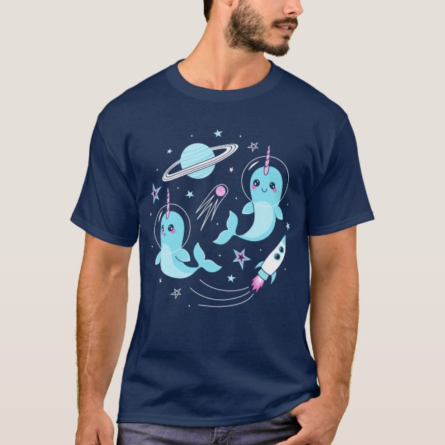 Camiseta Narwhals espaciales (Anverso)