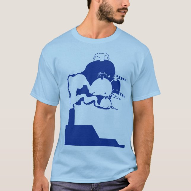 Camiseta Narwhals que emerge (Anverso)
