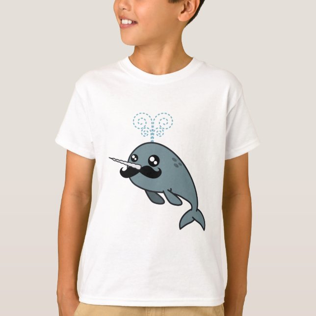 Camiseta Narwhalstache (Anverso)