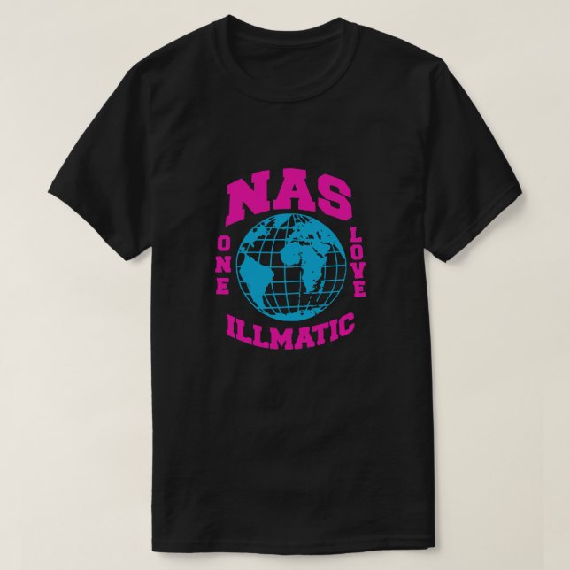CAMISETA NAS ONE LOVE ILLMATIC MIAMI VICE EDITION [HIPHOP V (Diseño del anverso)