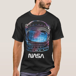 Camiseta NASA Galaxia Lineart Relleno Casco