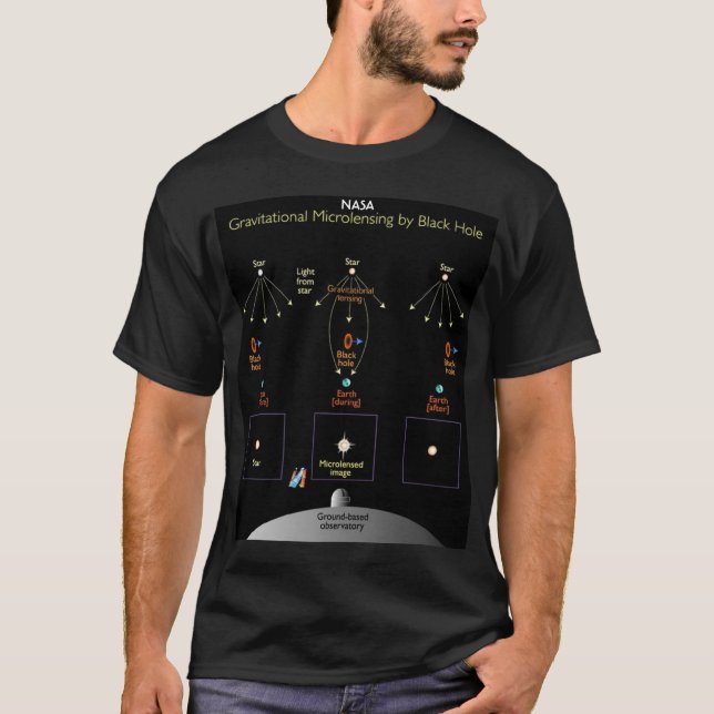 Camiseta NASA Gravitiational Microlensing (Anverso)