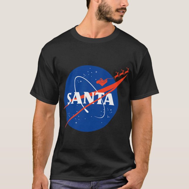 Camiseta NASA Santa Christmas and XMas Gift boy (Anverso)