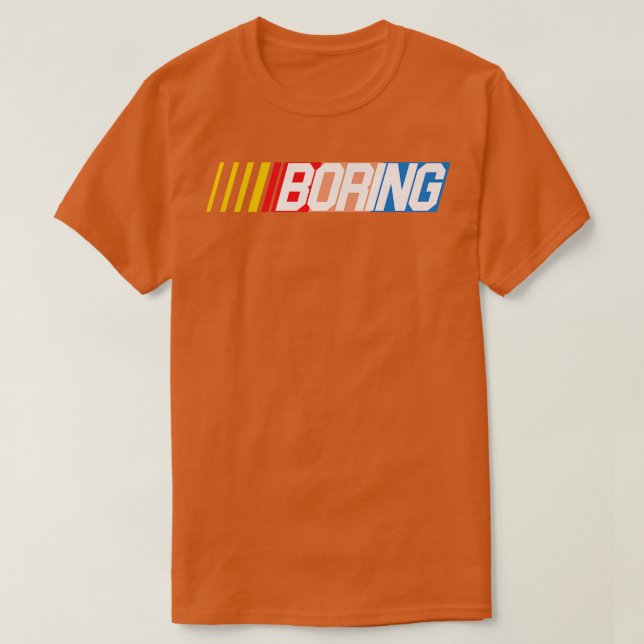 CAMISETA NASCAR BORING (Diseño del anverso)