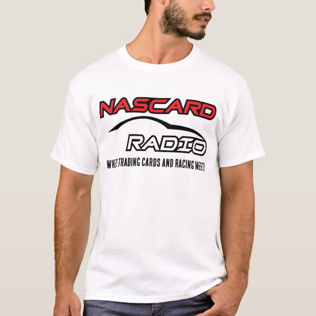Camiseta NASCARD RADIO Fast Lane - Blanco (Anverso)