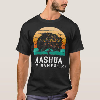 Camiseta Nashua Vintage Sunset New Hampshire Souvenir 