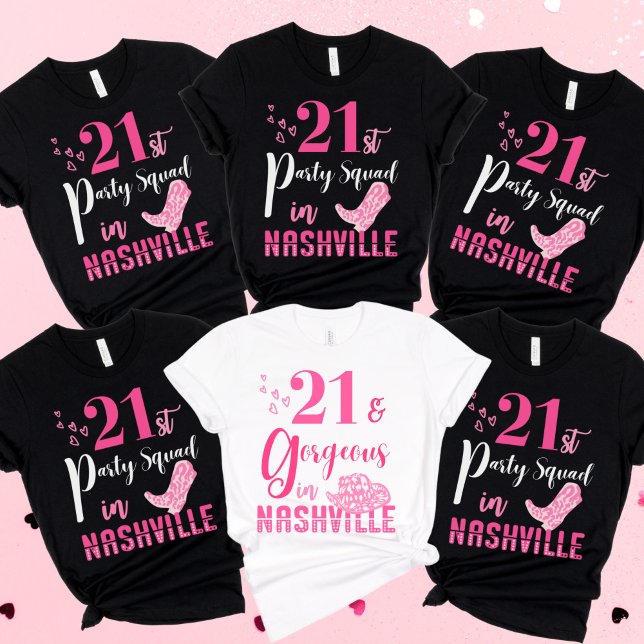 Camiseta Nashville 21st Birthday (Nashville 21st birthday squad)