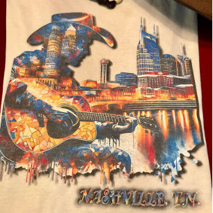 Camiseta Nashville Es Diseño De Mosaic Mosaic Tile De Music