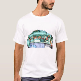 Camiseta Nashville Fisherman Neon Rótulo Fish Watercolor