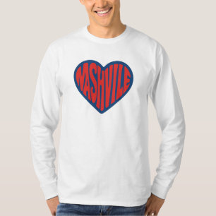 Camiseta Nashville Groovy Heart Design - Retro Psicodélico