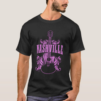 Camiseta Nashville Guitar Tennessee Country Music City