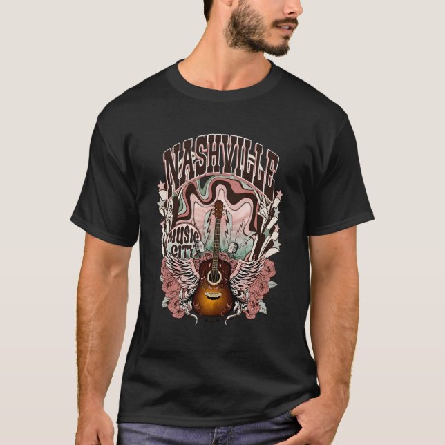 Camiseta Nashville Nashville Music City Nashville Tennessee (Anverso)