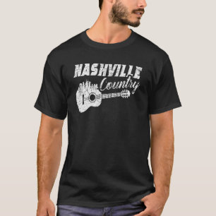 Camiseta Nashville Skyline Tennessee Country Music Guitar P