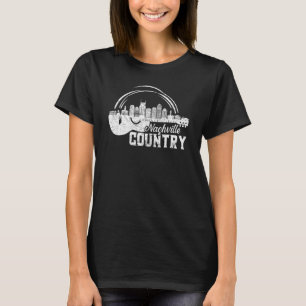 Camiseta Nashville Skyline Tennessee Country Music Guitar P