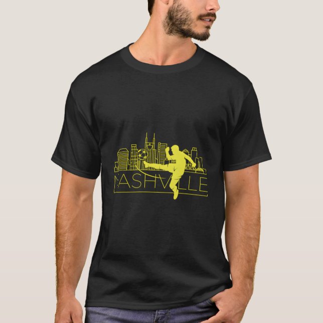 Camiseta Nashville Soccer City Skyline (Anverso)