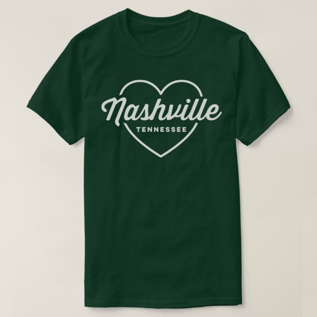 Camiseta Nashville Tennessee Love (Diseño del anverso)