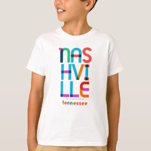 Camiseta Nashville Tennessee Mid Century, Pop Art,