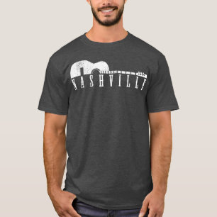 Camiseta Nashville Tennessee Música Country Ciudad Guitarra