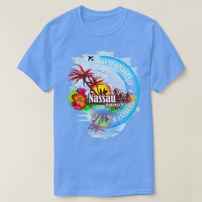 Camiseta Nassau Bahamas (Diseño del anverso)