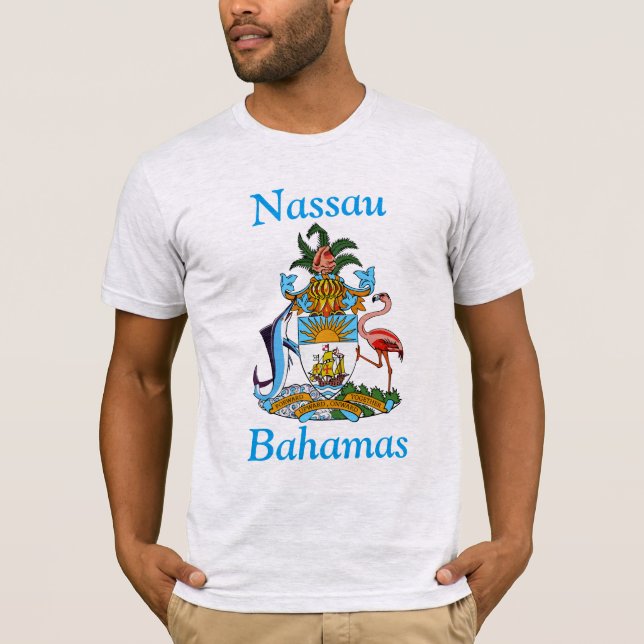 Camiseta Nassau, Bahamas con escudo de armas (Anverso)