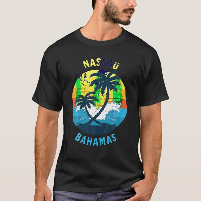 Camiseta Nassau Bahamas Souvenir T Shirt (Anverso)