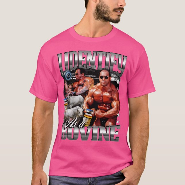Camiseta Nasser El Sonbaty Me Identifico Como Bovino (Anverso)