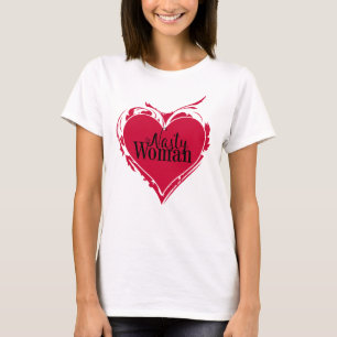 Camiseta NASTY WOMAN red art HEART